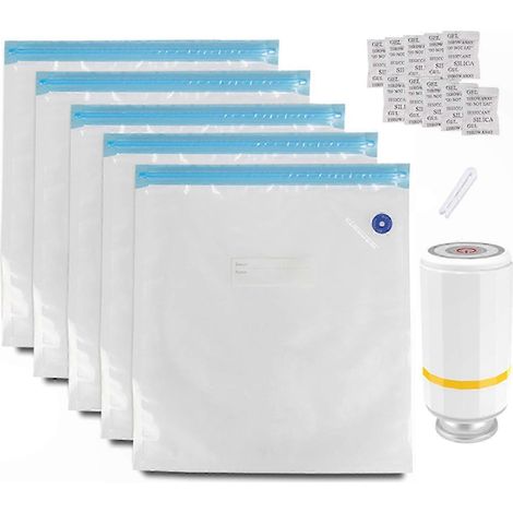 Vakuumversiegelte Beutel für 3D-Filamente, transparente Beutel mit Pumpe, Feuchtigkeits- und Kondensationsschutz, luftdichtes Aufbewahrungsset (1/5)