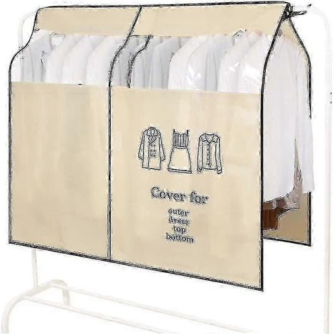 Housse anti-poussière pour portant à vêtements 90-110 cm, protection pour le rangement de votre armoire (1/4)