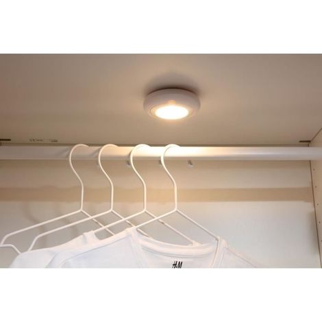 Set aus 2 LED-Kleiderschranklampen - GAO - 80 Lumen, PIR-Sensor, AAA-Batterien