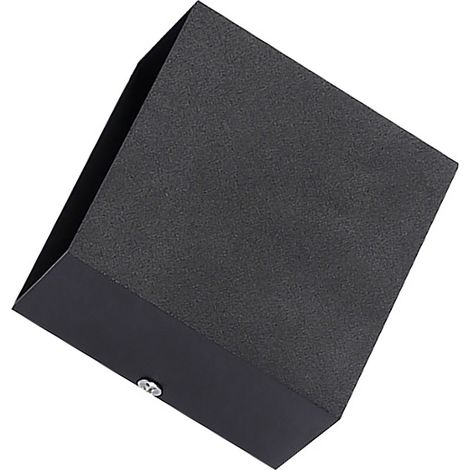 Applique murale LED moderne en aluminium, lampe d'intérieur LED pour chambre ou couloir, noir, 10 W, lumière blanche 6000 K (1/5)