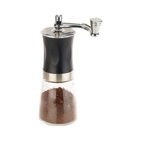 Moulin à café manuel en céramique avec mouture réglable pour expresso, cafetière à piston et café filtre, idéal pour la maison, le bureau et les voyages.-AquaForge (1/3)