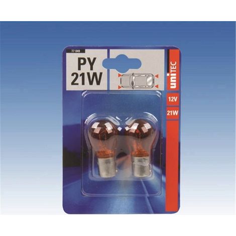 Unitec PY21W Kugellampe Standard Orange 12V P21 5W Blinkerlampe