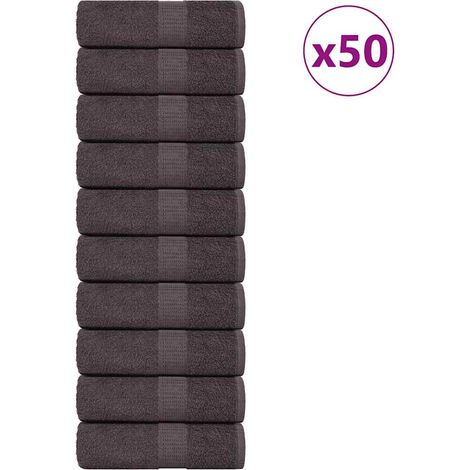 Serviettes d'invités FROGN 50 pièces Anthracite 30x50 cm 360 g/m²