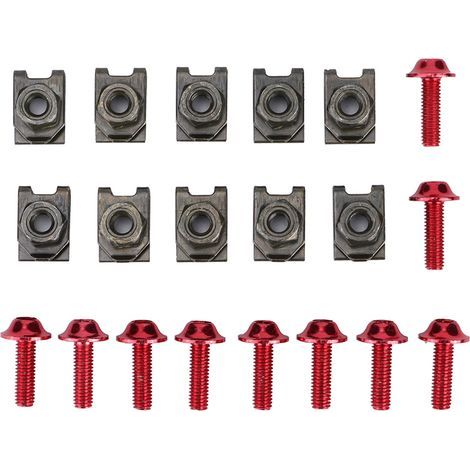 Kit de boulons de carénage de moto, 5x16MM, vis Spire, fixation de vitesse, écrou à Clip (1/5)