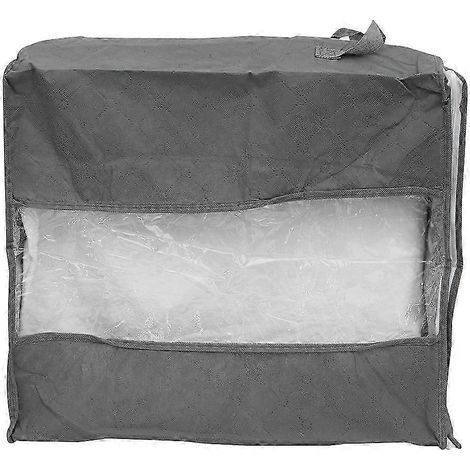 Grands sacs de rangement pour couettes avec fermeture éclair, organisateurs robustes pour couvertures, vêtements, literie et articles saisonniers, tissu non tissé, lot de 4 (1/5)