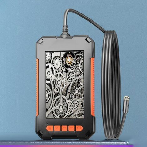 Illuminated endoscopic camera, endoscopic inspection camera with 4.3-inch IPS screen, with 8mm HD endoscope, sewer endoscope, for home and industrial use, 10m cable (1/5)