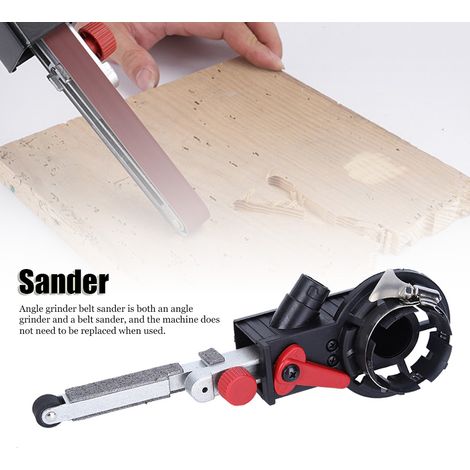 Accessoires pour ponceuse à bande et meuleuse d'angle : bras de travail en alliage d'aluminium noir à 3 bras pour broche de 10 mm (1/4)