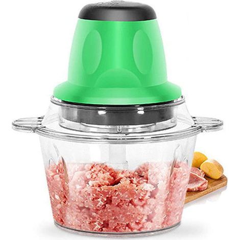 Petit hachoir à viande, hachoir à viande, hachoir à viande multifonction en plastique pour usage domestique, hachoir, robot culinaire, hachoir à viande électrique (1/3)
