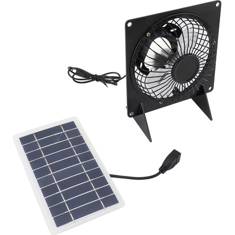 Professioneller 10-W-Solar-Abluftventilator, energiesparend für Haus, Schuppen und Badezimmer