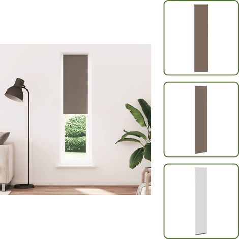 vidaXL Verdunkelungsrollo Kaffeebraun 50x210cm Stoffbreite 45,7 cm (1/5)