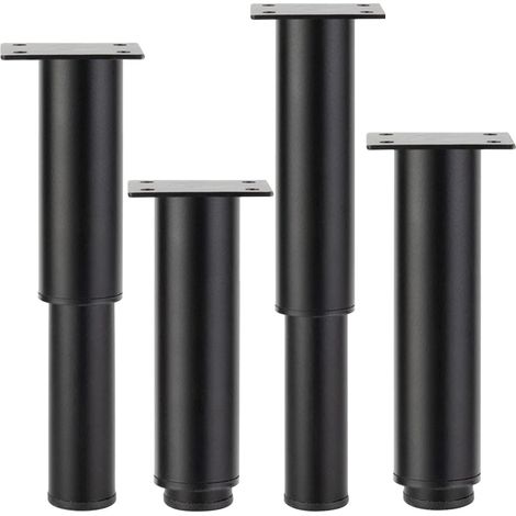 Ferramenta per mobili, Gambe per mobili, Gambe per tavoli, Gambe per cucina, Gambe per mobili in metallo, Gambe in metallo, per divano, poltrona, tavolo, TV, 4 pezzi 20-37 cm (1/5)