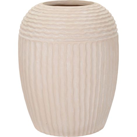 Vaso Famo, Texture Irregolare, Bianco Crema, Diametro 15.5 cm, Sfumatura Colore Struttura Crema (1/5)