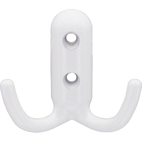 Appendiabiti A 2 Ganci Mm.45X45 Bianco Luc. 25 Pz (1/2)