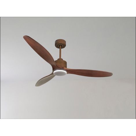 Modulo de KlassFan - Super déstratificateur d'air, avec Lumière Chrom et bois idéal pour 70 à 90 m²  KLDC3P2WoL1ch (1/5)
