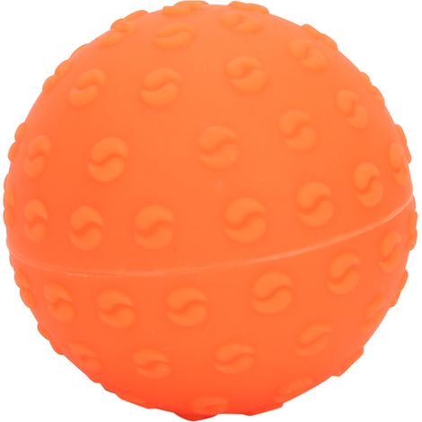 Balle de Massage en Silicone pour Fascia - Fitness, Yoga et Récupération Musculaire - Orange (1/5)
