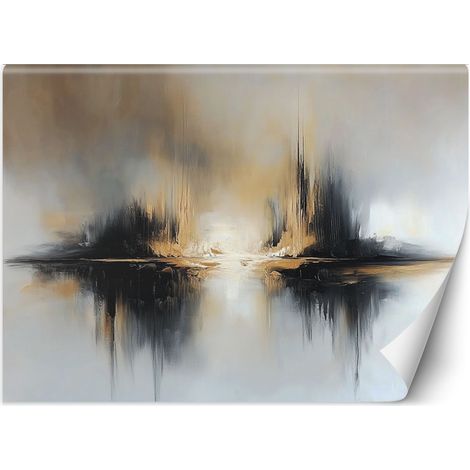Fototapete Abstraktion Beige Grau 250x175 cm (1/5)