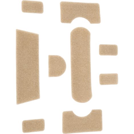 Lot de 9 autocollants auto-agrippants couleur argile, adhésif puissant, pour casque d'entraînement DIY, dos adhésif renforcé. (1/5)