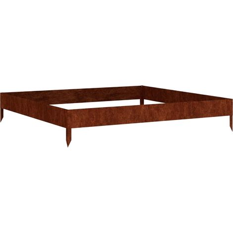 Maison Exclusive - Hochbeet 100x100x18,5 cm Cortenstahl (1/5)