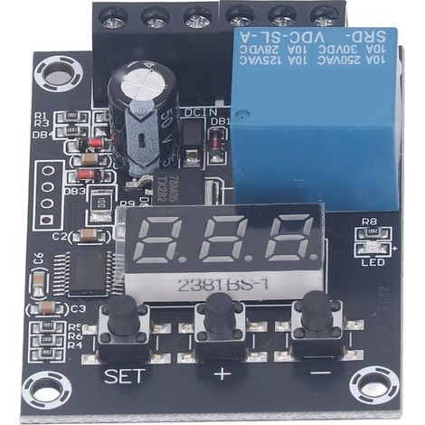 Module relais tension, détection limites supérieure et inférieure, protection surtensions, temporisation charge/décharge batterie 24 V (1/5)