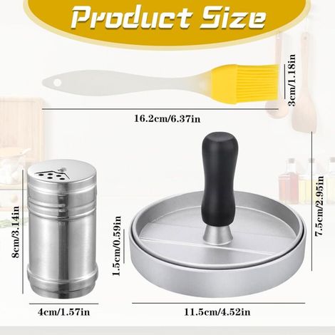 Prensa multifuncional para hamburguesas de carne picada, Stampo Hamburger, molde para carne picada práctico y lavable a máquina. (1/3)