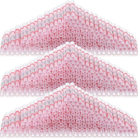 300PCS Connecteurs de Fil à Souder Connecteur Bout à Bout Thermorétractable Bornes de Fil d'Épissure Électrique Isolées(Rouge,22-18 AWG) (1/5)