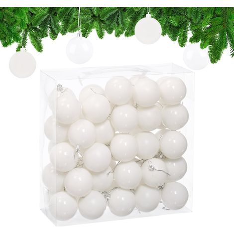 Christmas Tree Baubles Set, Matte & Glossy Finish, 50-Pack (1/5)