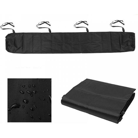 Sac de Protection pour Store Banne, 3,5m Housse de Protection Anti-poussière pour auvent de terrasse Gris Housse de Rangement pour auvent de terrasse, Protection imperméable en Hiver Noir (1/5)