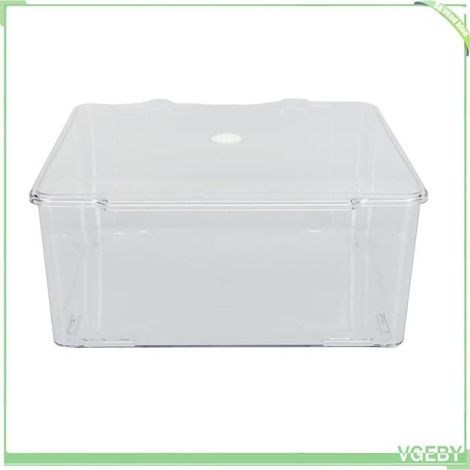 Boîte de rangement - FAFeICY - Transparent - Couvercle à charnière - Anti-poussière - Rectangulaire (1/5)