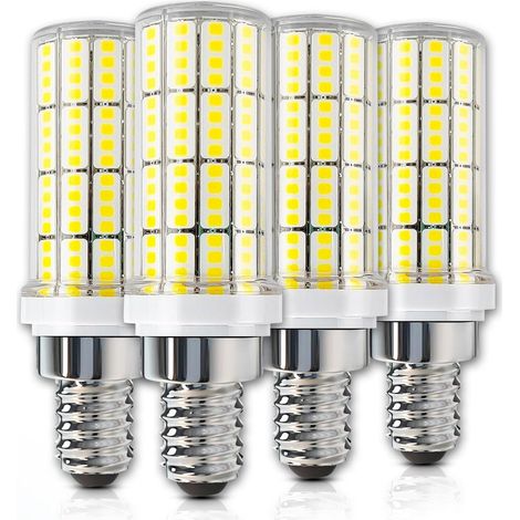 Ampoule LED E12, haute luminosité, type bougie, lumière naturelle 5000K, 2500lm. (1/4)