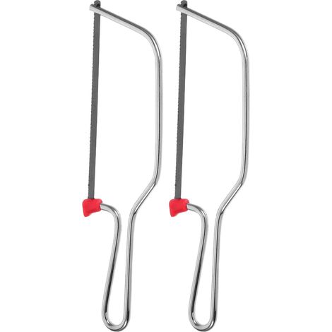 2 Pièces Mini Scie à Main en Acier 6 Pouces pour Découpe Précise (1/4)