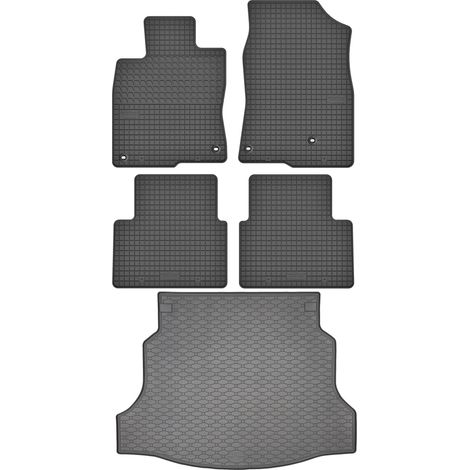 Honda Civic X Schrägheck (2017–2021) – Set: Gummifußmatten + Kofferraummatte (1/5)