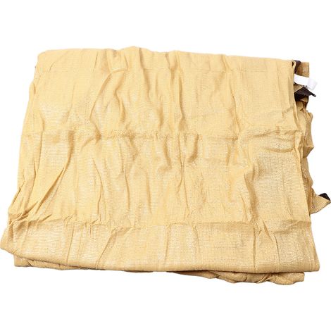 Rechteckiges Sonnensegel aus dickem und dichtem beigefarbenem Polyethylen (13,1 x 19,7 Fuß), sandfarben, für Auto und Garten (1/5)