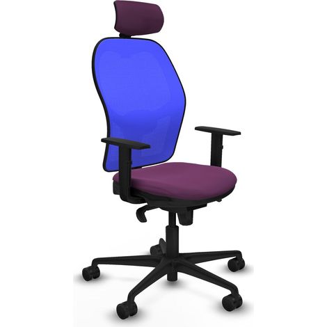 Sedia Ufficio con Poggiatesta Piqueras y Crespo 1D036N2 Viola (1/5)