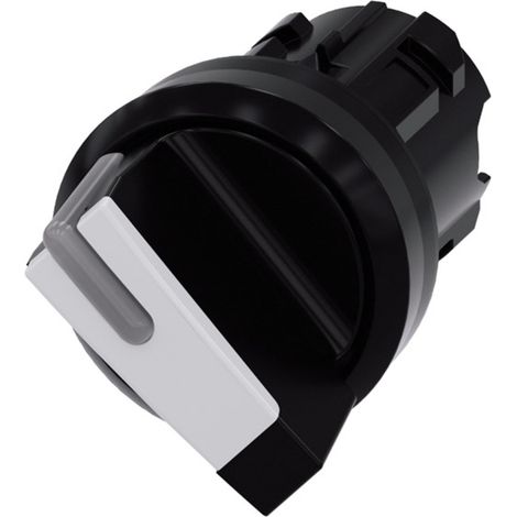 2-Positionen-Schalter, 22 mm, schwarz/weiß, Rückschlagsicherung, O-I, optional mit Hintergrundbeleuchtung, Kunststoff, IP69k, Sirius ACT 3SU1002-2BF60-0AA0 (1/3)