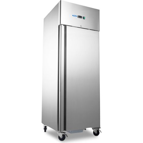 Réfrigérateur à poisson inox 600L - 7 bacs 60x40cm - température réglable - sur roulettes - Maxima