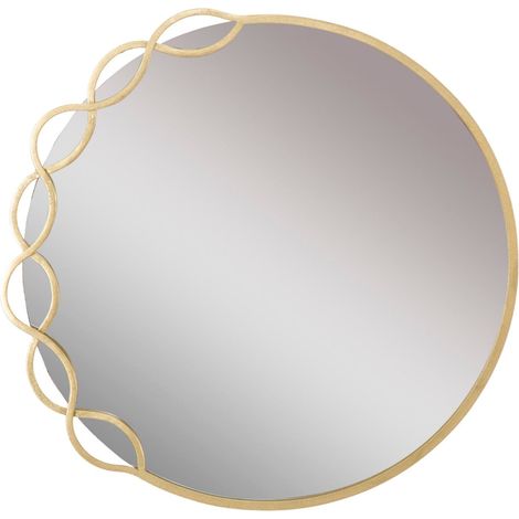 Specchio Eleonor 73,5x2x72 cm in Ferro e MDF Oro (1/5)