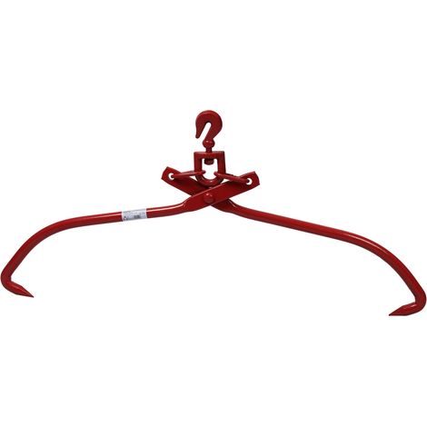 Grappin forestier pince de débardage grappin à bois 63,5cm 700 kg crochet levage (1/4)