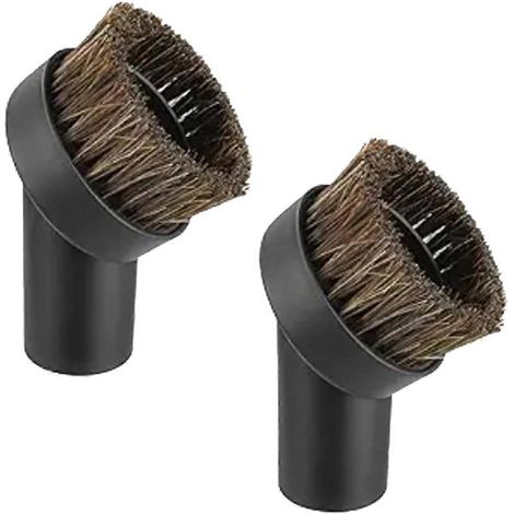 Lot de 2 brosses rondes à poussière pour aspirateurs Shark - Brosse de rechange en crin de cheval doux de 25 mm (1,25 pouce) (1/5)