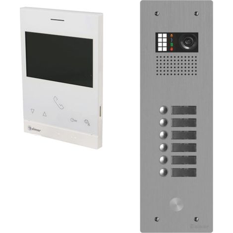 Kit visiophone collectif avec 6 écrans 1 rangée GOLMAR G2+ (1/2)