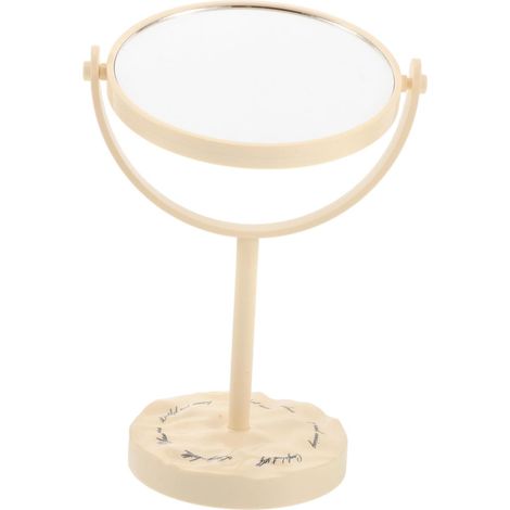 Miroir de Maquillage Vintage avec Loupe Double Face et Support Miroir de Coiffeuse pour Bureau et Salle de Bain (1/5)