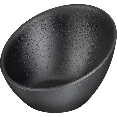 Bol Ø 12,5 cm, hauteur 8,5 cm, 0,15 litre, mélamine, noir, aspect pierre (1/5)