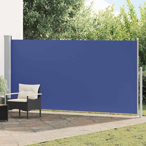 Auvent latéral rétractable 160 x 500 cm Bleu (1/5)