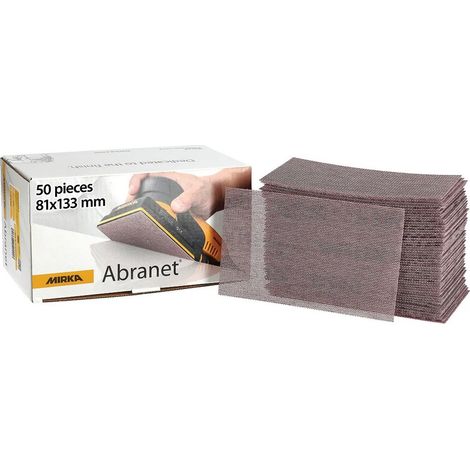 Mirka Schleifblätter Abranet 81 x 133 mm Grip P80 50 Stück 5417805080