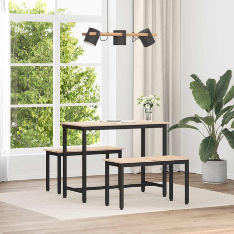 vidaXL  Bench  Natural 80 x 35 x 45 cm Solid Pine Wood