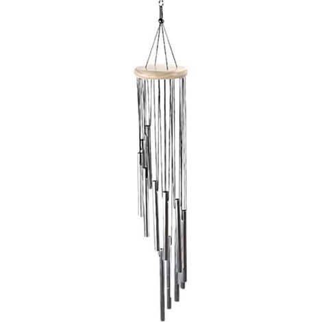 1 Article Carillon a Vent Exterieur Bambou,Carillon Exterieur Jardin,Carillon à Vent avec 12 Tubes en Aluminium Carillon Éolienne (1/4)