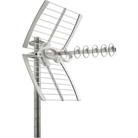 Antenne TV TNT extérieure UHF rateau - FRACARRO - Sigma 6HD - Double réflecteur - Directivité sans égal