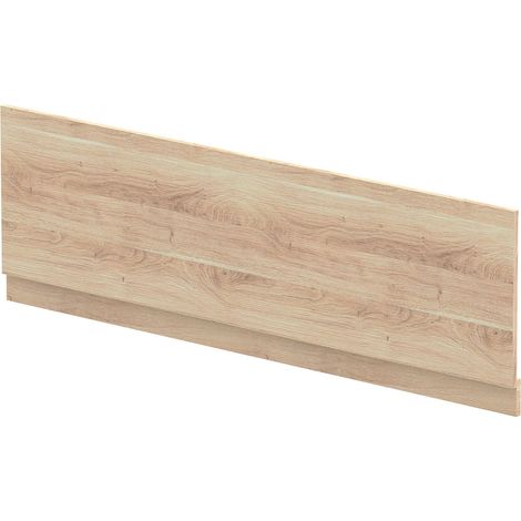 Nuie Arno Straight Bath Front Panel and Plinth 560mm H x 1800mm W - Bleached Oak (1/2)
