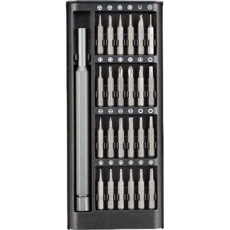Jeu de tournevis de précision, mini-kit d'outils de réparation magnétiques 24 en 1, adapté aux produits électroniques, lunettes, montres et autres appareils. (1/5)