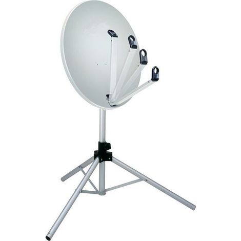 Kit antenne satellite trépied LNB boussole & câble
