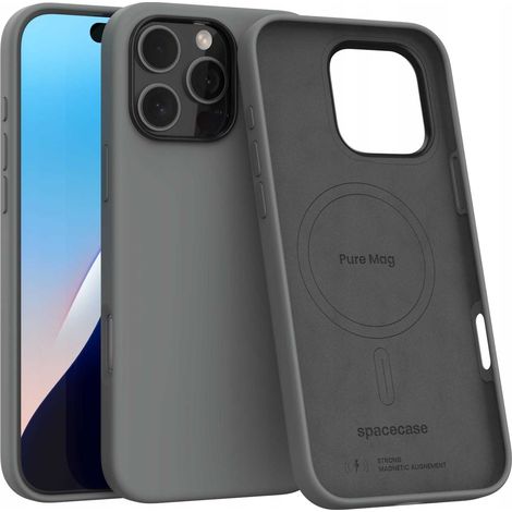 Coque Spacecase Pure Mag pour iPhone 16 Pro Max grise (1/5)